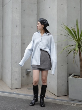 「EN NEUME（エンノイム）のアイテム」を使った、Maiさん（レディース・159cm）の秋コーディネート