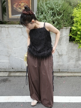 「EN NEUME（エンノイム）のアイテム」を使った、Maiさん（レディース・159cm）の夏コーディネート