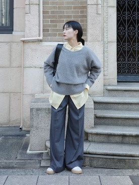 「EN NEUME（エンノイム）のアイテム」を使った、Maiさん（レディース・159cm）の秋コーディネート