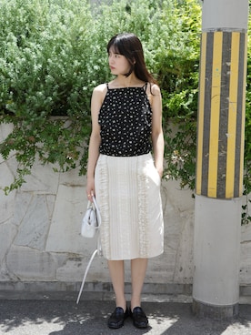 「EN NEUME（エンノイム）のアイテム」を使った、Maiさん（レディース・159cm）の夏コーディネート