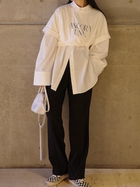 「EN NEUME（エンノイム）のアイテム」を使った、Maiさん（レディース・159cm）の秋コーディネート