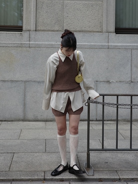 「EN NEUME（エンノイム）のアイテム」を使った、Maiさん（レディース・159cm）の春コーディネート