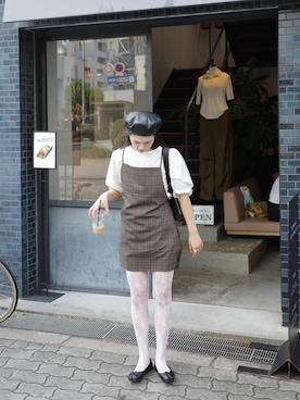 「EN NEUME（エンノイム）のアイテム」を使った、Maiさん（レディース・159cm）の秋コーディネート