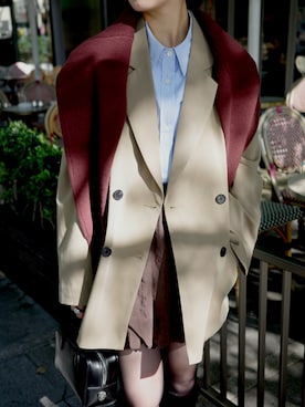 「EN NEUME（エンノイム）のアイテム」を使った、Maiさん（レディース・159cm）の秋コーディネート