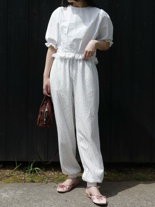 en neume エンノイム Flower Thermal Jogger セール】Flower Thermal Jogger（その他パンツ）｜EN NEUME