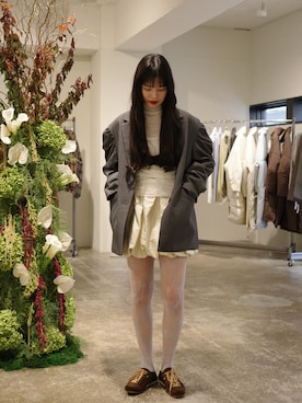 「EN NEUME（エンノイム）のアイテム」を使った、Maiさん（レディース・159cm）の秋コーディネート