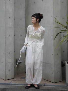 「EN NEUME（エンノイム）のアイテム」を使った、Maiさん（レディース・159cm）の春コーディネート