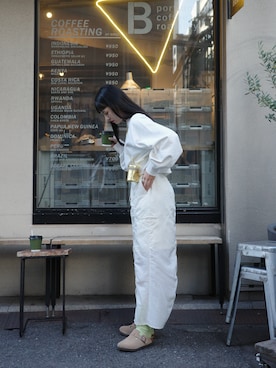 「EN NEUME（エンノイム）のアイテム」を使った、Maiさん（レディース・159cm）の冬コーディネート