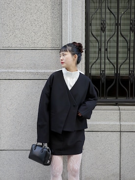 「EN NEUME（エンノイム）のアイテム」を使った、Maiさん（レディース・159cm）の冬コーディネート