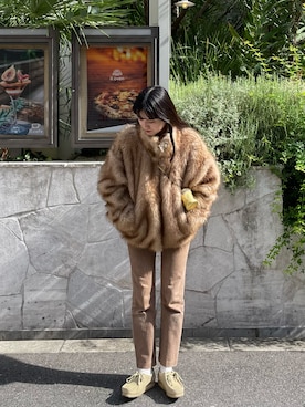 「アイテム（その他アウター）」を使った、Maiさん（骨格ナチュラル・レディース・159cm）の秋コーディネート