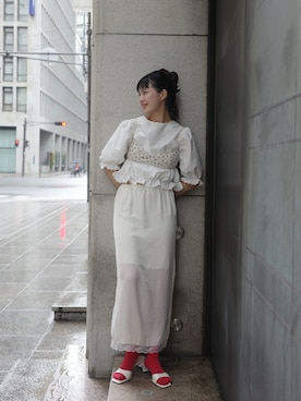 「アイテム（その他トップス）」を使った、Maiさん（レディース・159cm）の夏コーディネート