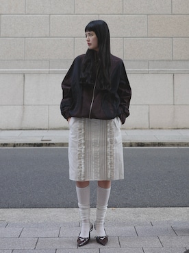 「EN NEUME（エンノイム）のアイテム」を使った、Maiさん（レディース・159cm）の冬コーディネート