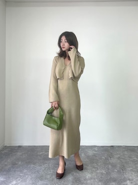 「ニットアップ」｜Risaさん（レディース・165cm）の秋コーディネート