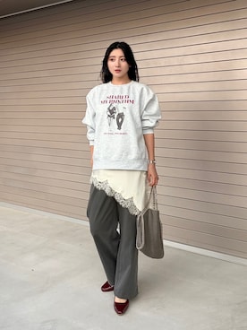 Risaさん（レディース・165cm）の冬コーディネート