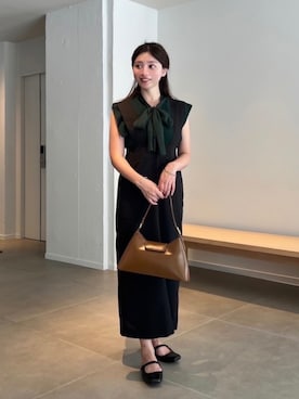 「スクエアトゥ」｜「アイテム（ジャンパースカート）」を使った、Risaさん（レディース・165cm）の夏コーディネート