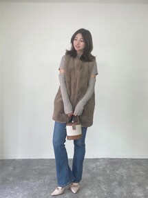 Riberry（リベリー）の「エコファーベスト（ベスト）」 - WEAR