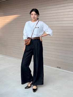 「Riberry（リベリー）のアイテム」を使った、Risaさん（レディース・165cm）の冬コーディネート