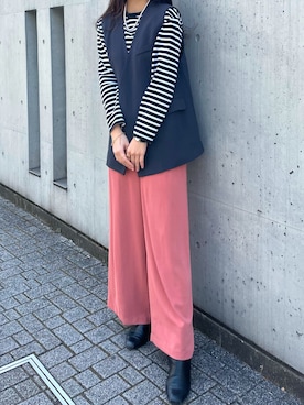 「LILY BROWN（リリーブラウン）のアイテム（スラックス）」を使った、yuriさん（レディース・167cm）の夏コーディネート