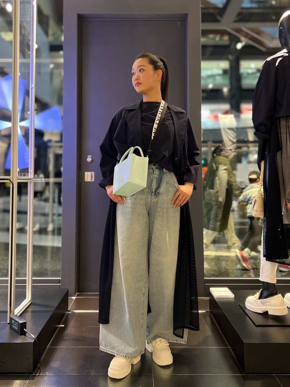 美品　A|X ARMANI EXCHANGEトレンチコート　ナイロンメッシュ ARMANI EXCHANGE（アルマーニエクスチェンジ）の「【A|X