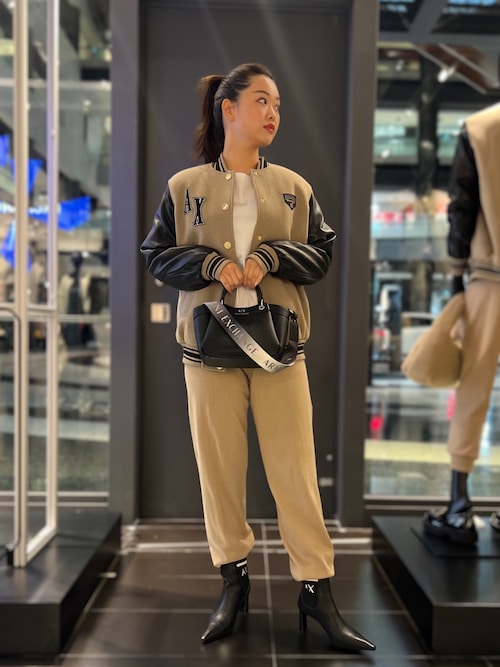 アルマーニ エクスチェンジ　AXロゴ　バーシティジャケット アルマーニ エクスチェンジAXロゴバーシティジャケット