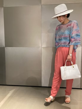 「シースルー」｜「アイテム（腕時計）」を使った、_hrk_さん（レディース・160cm）の春コーディネート