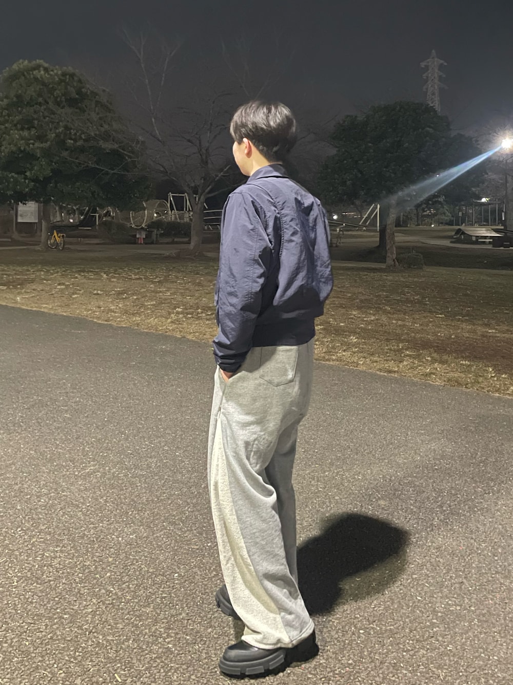 「NVRFRGTのアイテム（ブルゾン、その他）」を使った、shimioさん（メンズ・167cm）の春コーディネートの1枚目の写真