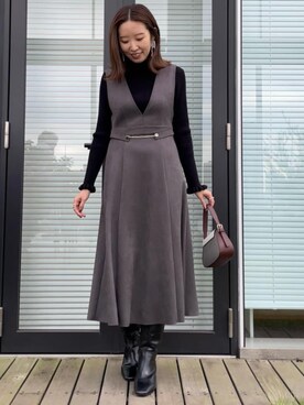 Couture Broochさん（レディース・162cm）の冬コーディネート