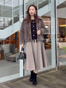 「アイテム（ブルゾン）」を使った、Couture Broochさん（レディース・162cm）の秋コーディネート