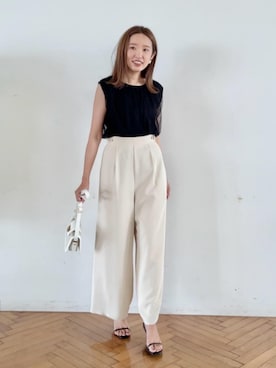 「チュール」｜「アイテム（チュニック）」を使った、Couture Broochさん（レディース・162cm）の秋コーディネート