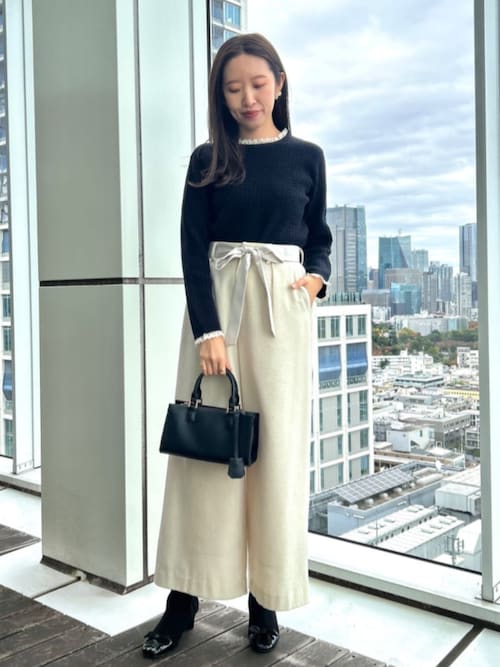 セール】ドッキングデザインリボンストレッチブーツ（ブーツ