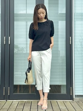 「ラフコーデ」｜Couture Broochさん（レディース・162cm）の夏コーディネート