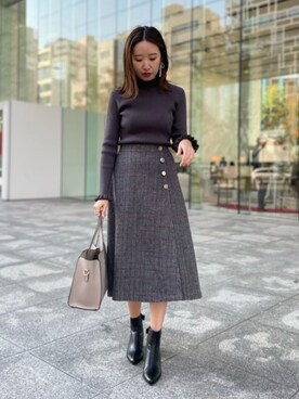 Couture Broochさん（レディース・162cm）の冬コーディネート