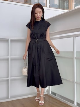「シャツワンピ」｜Couture Broochさん（レディース・162cm）の夏コーディネート