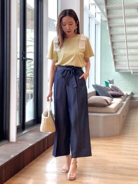 「カジュアルガーリー」｜Couture Broochさん（レディース・162cm）の春コーディネート