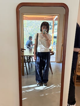 「アイテム（トップス）」を使った、suuugiさん（レディース・159cm）の秋コーディネート