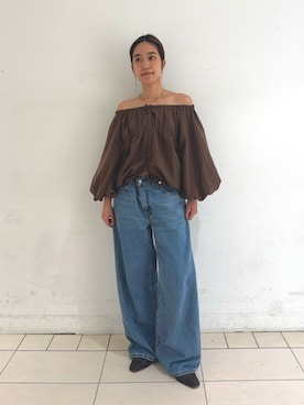河村姫夏さん(レディース・152cm)の夏コーディネート