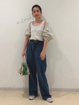 河村姫夏さん(レディース・152cm)の春コーディネート