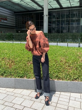 河村姫夏さん(レディース・152cm)の夏コーディネート