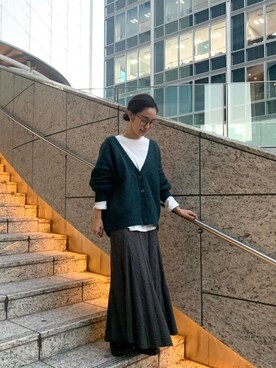 河村姫夏さん(レディース・152cm)の秋コーディネート