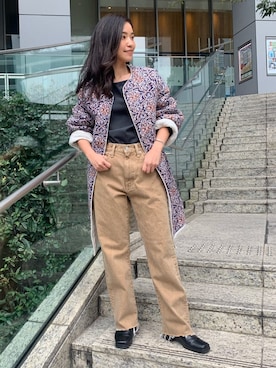 河村姫夏さん（レディース・152cm）の冬コーディネート