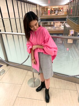 河村姫夏さん（レディース・152cm）の秋コーディネート