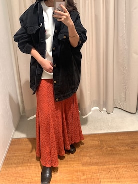 河村姫夏さん（レディース・152cm）の冬コーディネート