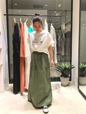 河村姫夏さん(レディース・152cm)の春コーディネート