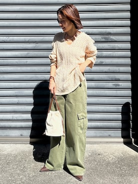 河村姫夏さん(レディース・152cm)の春コーディネート