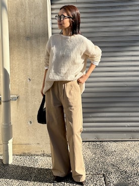 「Ungrid（アングリッド）のアイテム」を使った、河村姫夏さん（レディース・152cm）の秋コーディネート