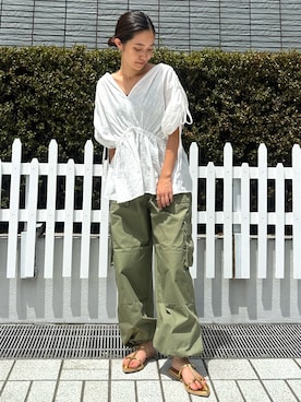 河村姫夏さん（レディース・152cm）の夏コーディネート