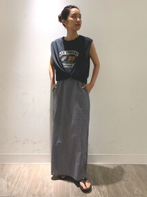 ungridシースルーノースリトップス Ungrid（アングリッド） SALE50%OFF トップス 春夏 ヴィンテージロゴ