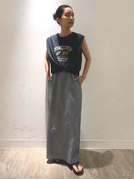 河村姫夏さん（レディース・152cm）の夏コーディネート