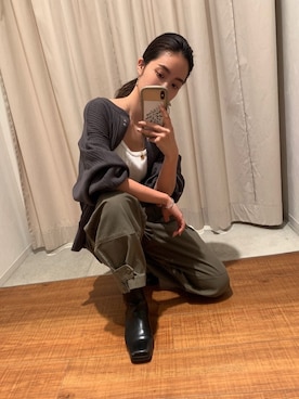 河村姫夏さん（レディース・152cm）の冬コーディネート