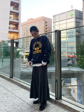 河村姫夏さん(レディース・152cm)の秋コーディネート